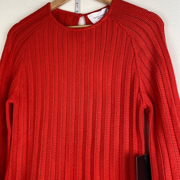 Tuckernuck Adi Red Knit Swing Dress Long Sleeve Size S NWT - Picture 10 of 16